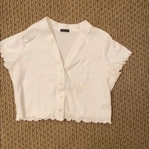 Brandy Melville Paige Ruffle Top